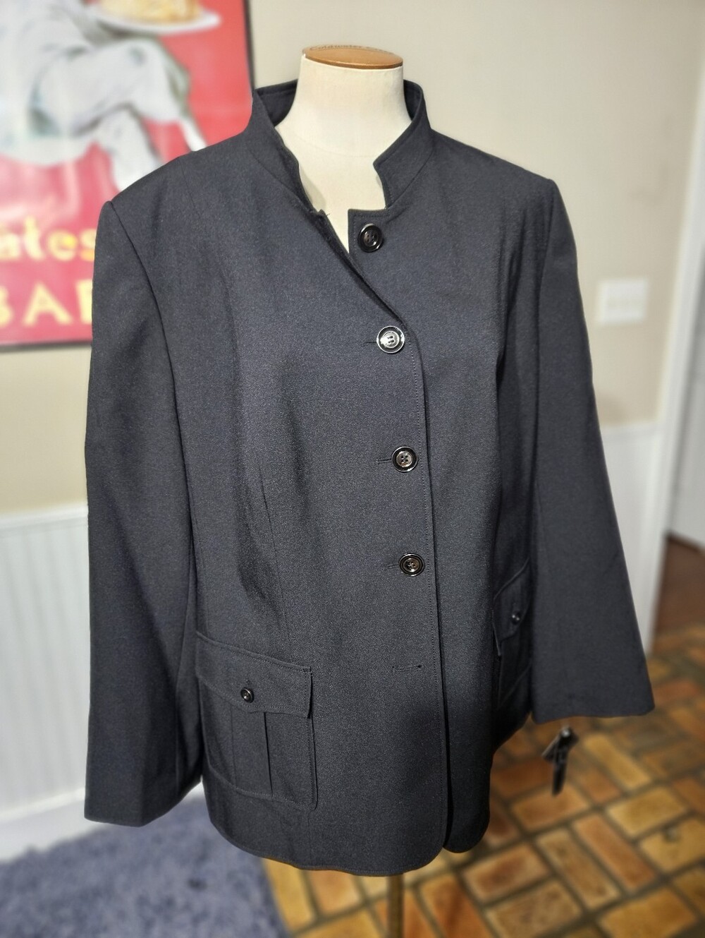 NWT! Emily Black Blazer Jacket 18W